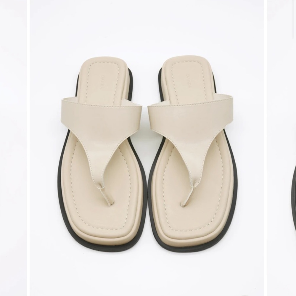 Pleather platform sandals